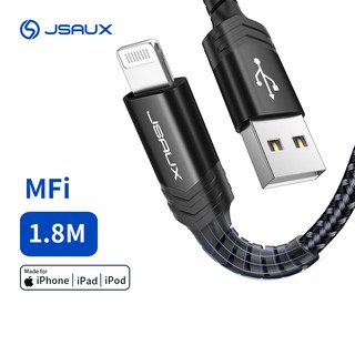 Cáp Sạc JSAUX Cho Iphone 12 / 11 Xs Max X Xr 8 7 6s 6 Plus Se 5 5s Dài 1.8m