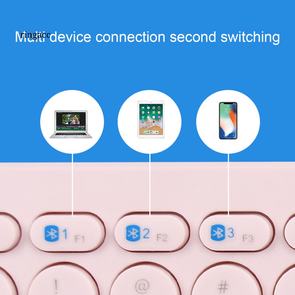 Bàn Phím Bluetooth Không Dây RGA Di Động Thoải Mái Cho Laptop