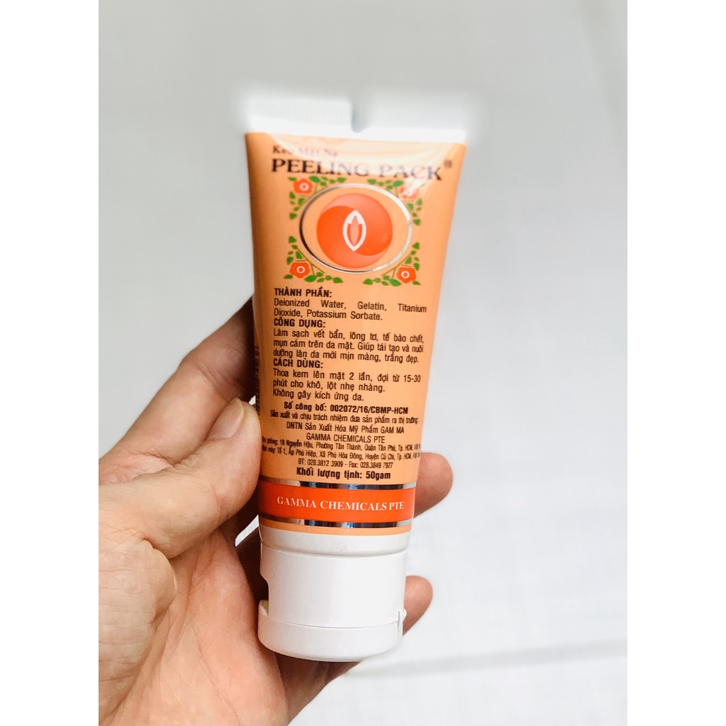 Tuýp keo lột mụn cám, mụn đầu đen Peeling Pack 50g