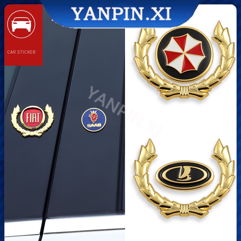 Phụ Kiện Trang Trí Hình Đôi Cánh 3D Bằng Kim Loại Dành Cho Xe Hơi TOYOTA