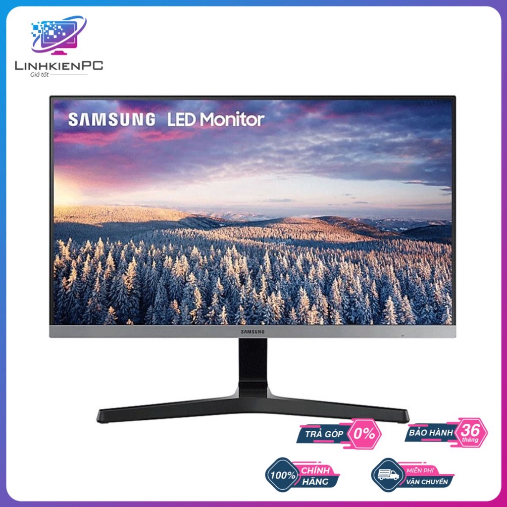 (Tặng bàn phím cơ EK145) Màn hình máy tính Samsung LS24R350FHEXXV 24 inch IPS FullHD 5ms 75Hz - linhkienpcgiatot