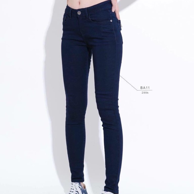 Quần jean Topshop xanh - đen