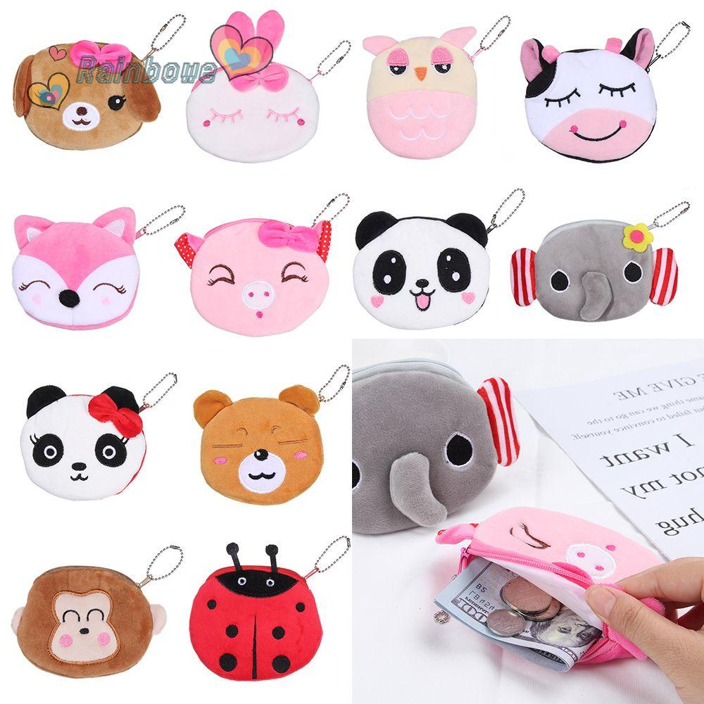 Ví Đựng Tiền Xu Màu Sắc Cầu Vồng Dễ Thương