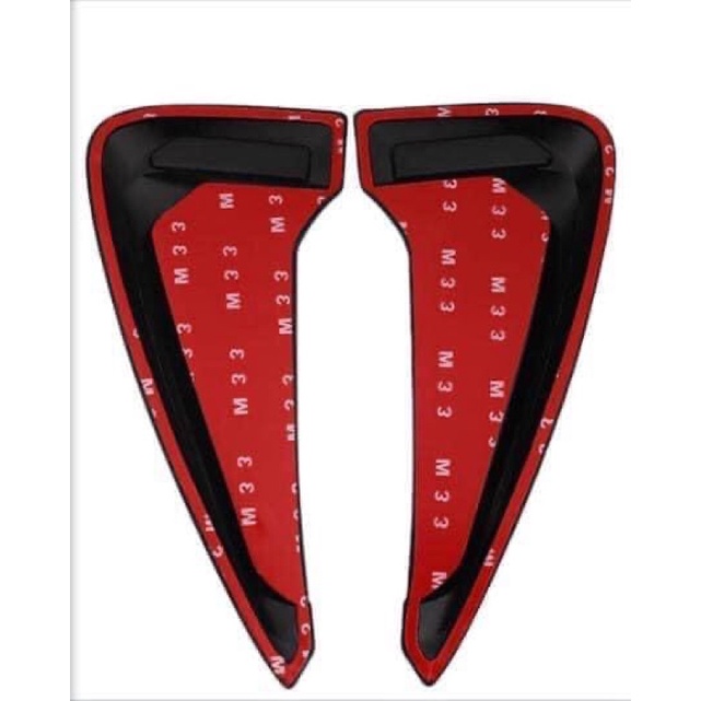 Bộ 2 mang cá Sport giả hốc gió trang trí thể thao dán sườn xe