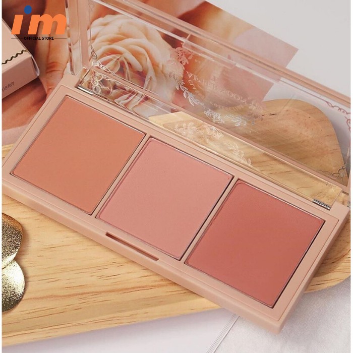 Bảng Phấn Má 3 Màu I'm Meme I'm Afternoon Tea Blusher Palette 11.4g