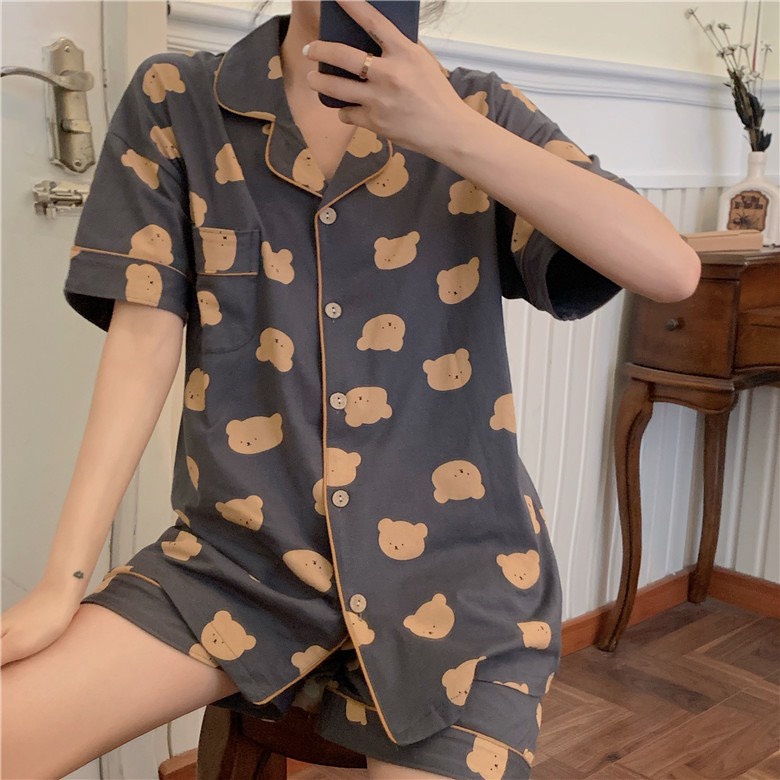 [Mã SKAMFS185M giảm 10% đơn 100K] Đồ bộ mặc nhà pijama quần áo ngủ mùa hè cộc tay nữ chất lụa satin mát Lucy Store