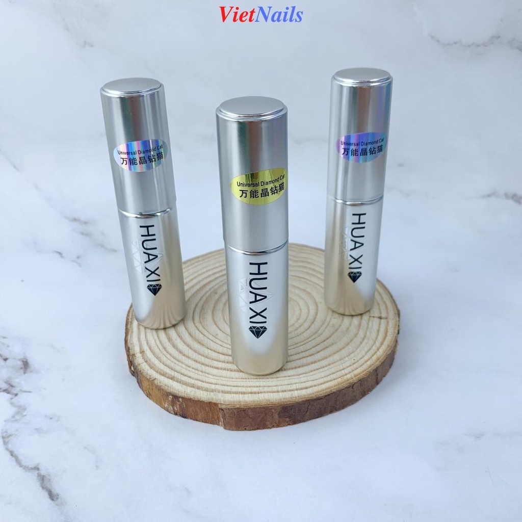 Top Mắt Mèo Huaxi Sơn Gel Mắt Mèo Kim Cương Ánh Nhũ Lấp Lánh