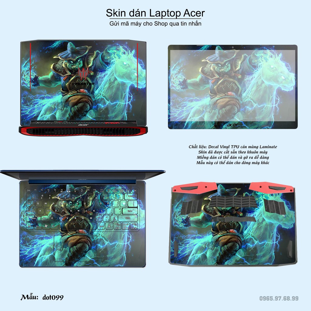 Skin dán Laptop Acer in hình Dota 2 _nhiều mẫu 17 (inbox mã máy cho Shop)