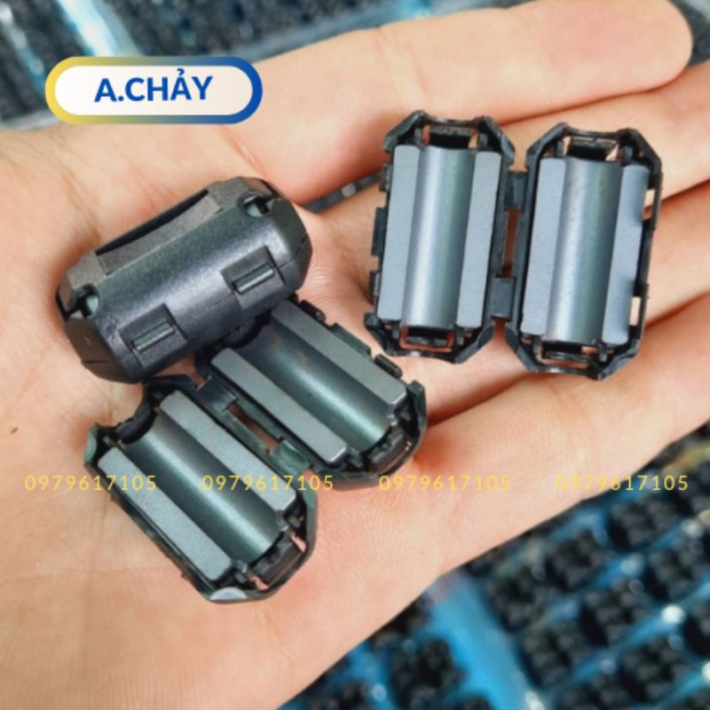 Cục chống nhiễu khử từ danh cho dây audio, dây âm thanh cỡ 7mm, bộ 10 chiếc