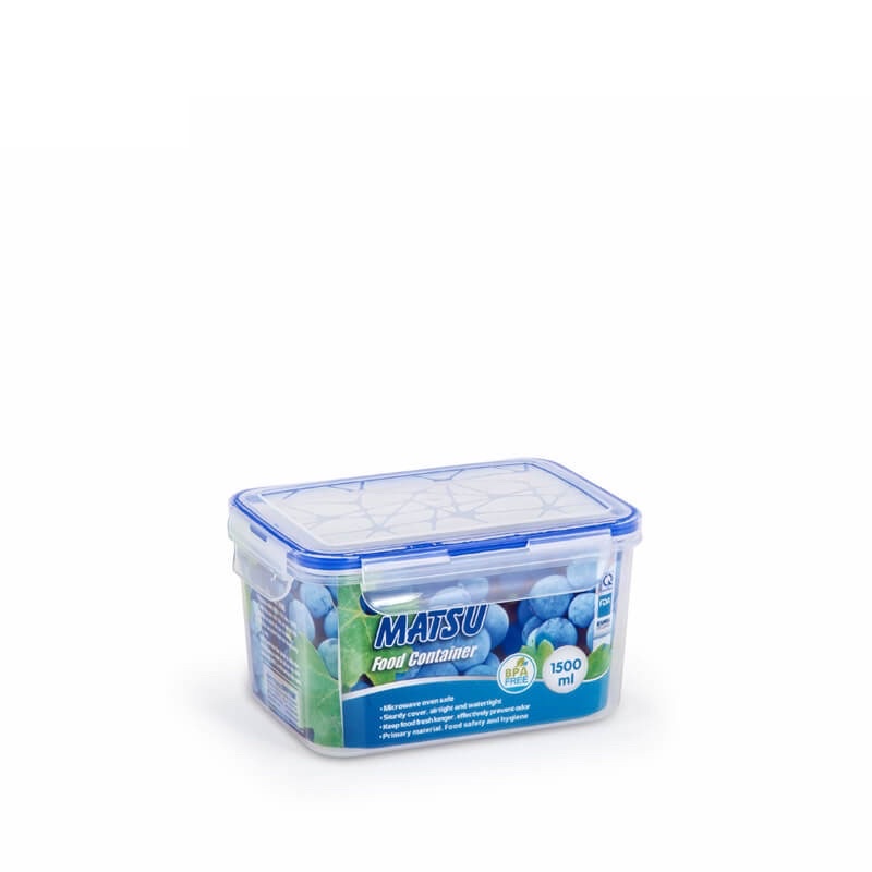 Hộp Nhựa Chữ Nhật Nắp Gài Đựng Thực Phẩm Matsu Duy Tân 500ml/1000ml/1500ml/2400ml/3600ml/5500ml