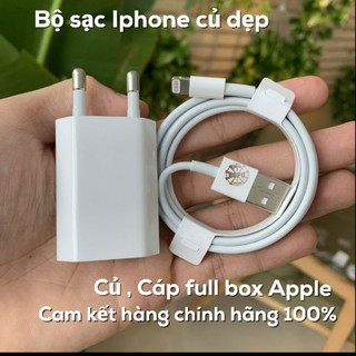 Bộ Sạc iPhone 💕Chính Hãng💕 hàng full box chuẩn Apple, Cam kết hàng zin - bảo hành 1 năm
