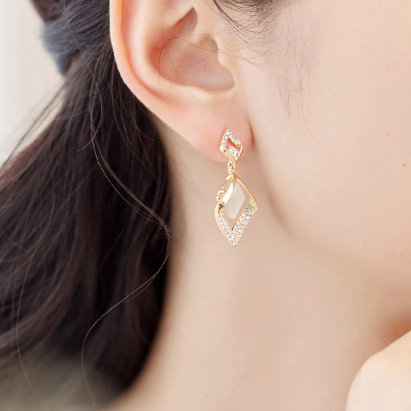 Khuyên Tai Dáng Dài Đính Đá Kim Cương 2022 Thời Trang Mới Hàn Quốc Cao Cấp Cho Nữ