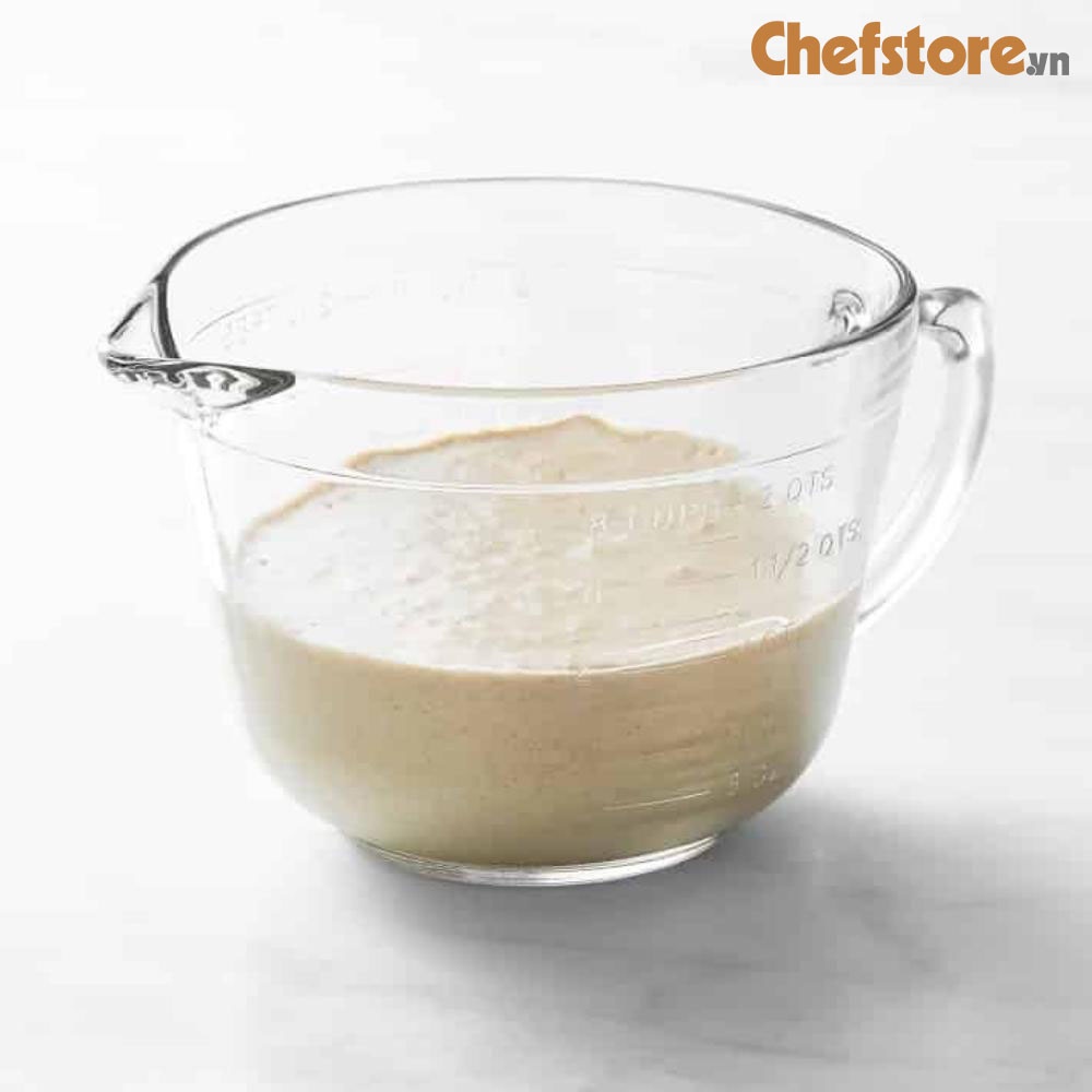Ca Đong Chất Lỏng 💥 Cốc Chia Vạch Tô Thủy Tinh Làm Bánh Trộn Bột Size 2000 ml Chính Hãng ANCHOR HOCKING MỸ