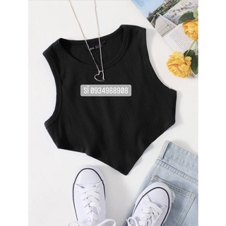 (siêu sale) Áo ba lỗ croptop chất thun gân cao cấp