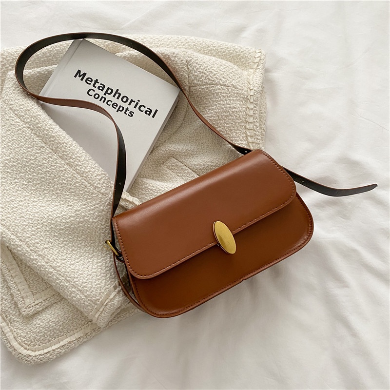 Túi đeo vai thời trang retro đơn giản cá tính cho nữ 2021