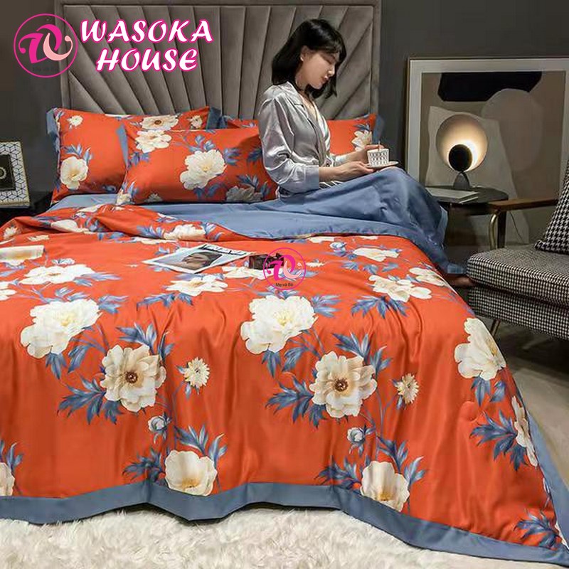 Chăn mền mềm mịn, lụa nhập khẩu cao cấp 2mx2m2, mền mỏng mát phù hợp đắp hè và phòng máy lạnh