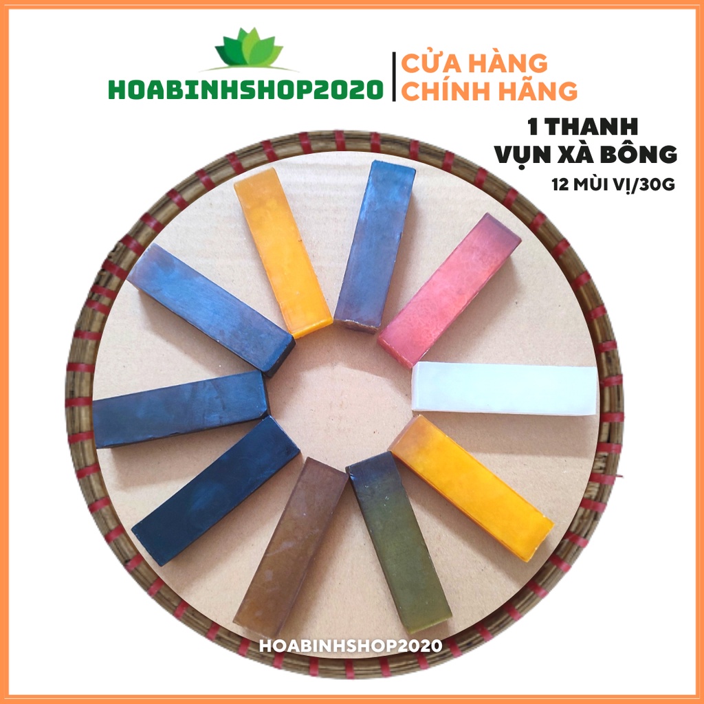 [CHÍNH HÃNG 1 THANH] VỤN Xà Bông 12 Mùi HTX Sinh Dược - SÁNG DA MỀM MỊN, GIẢM THÂM