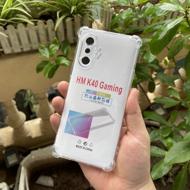 Ốp lưng xiaomi Redmi K40 Gaming trong suốt chống sốc bảo vệ camera.