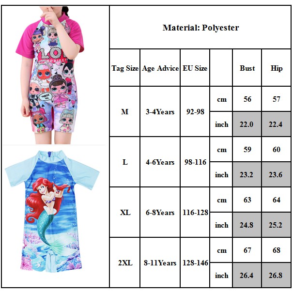 Đồ Dơi bé Gái Đồ bơi bé trai trẻ em Đồ bơi liền thân họa tiết hoạt hình 3-12 tuổi