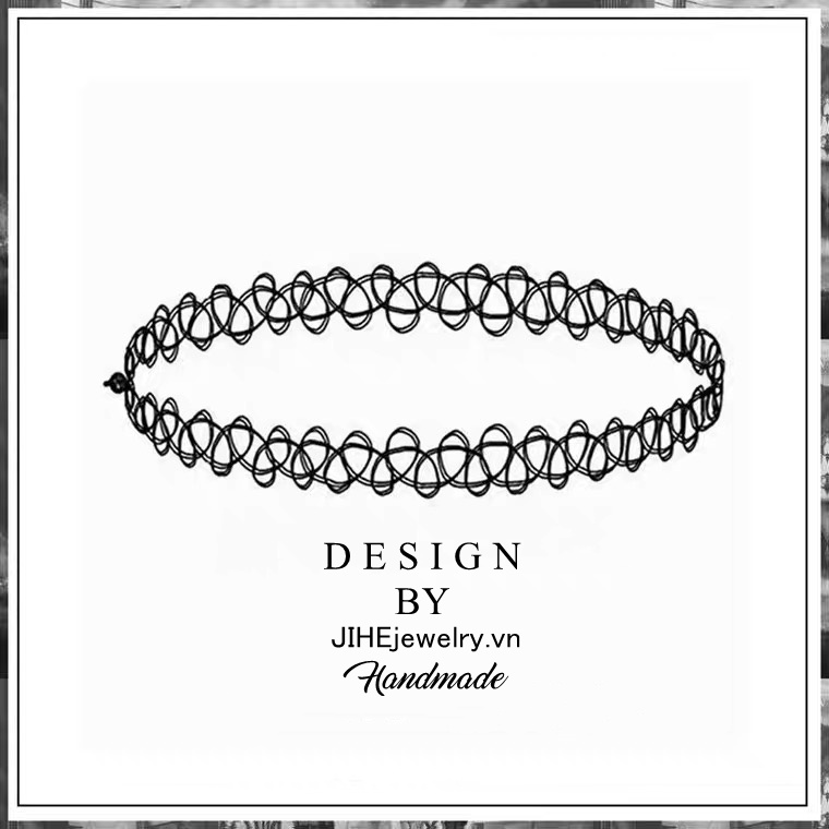Vòng Cổ choker Thiết Kế Đơn Giản Màu Đen Thời Trang Cho Nữ