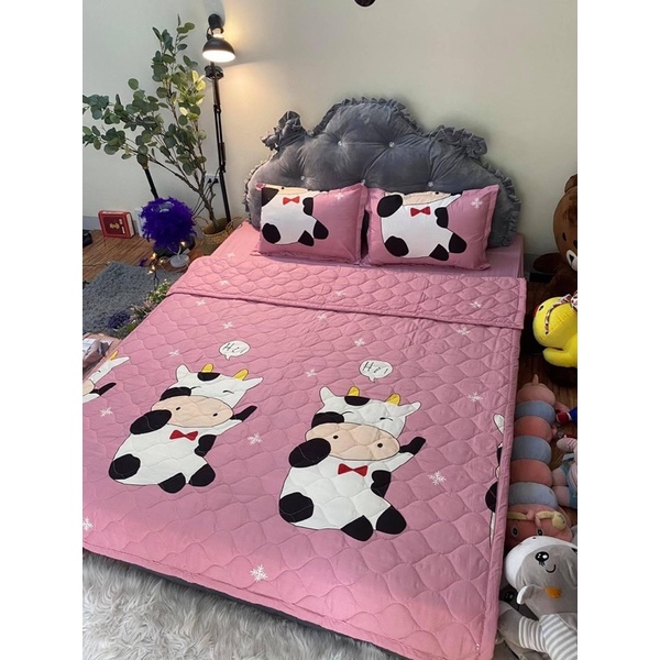 Bộ Chăn Ga Gối Chăn Hè Cotton Poly hàng xưởng sản xuất chất đẹp mịn mẫu mã đa dạng ( ảnh thật shop chụp )