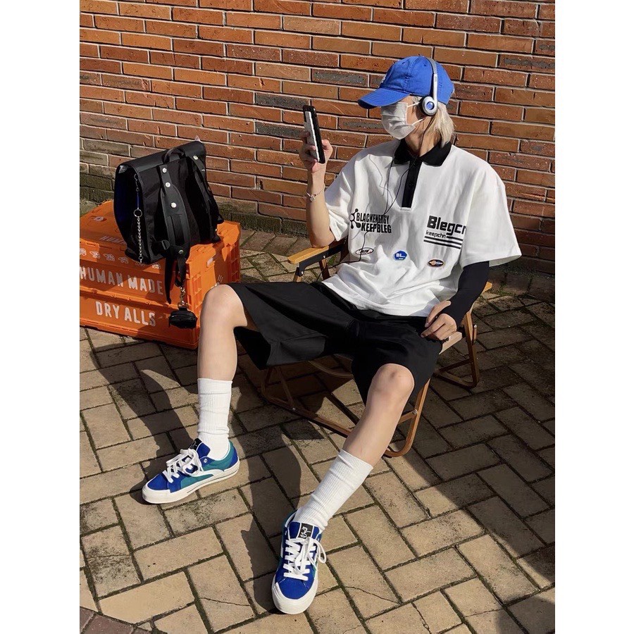 Áo Polo Blengcn Unisex Nam Nữ Trẻ Trung Cá Tính Mặc Đi Học Đi Chơi Phong Cách Hàn Quốc Mã 476