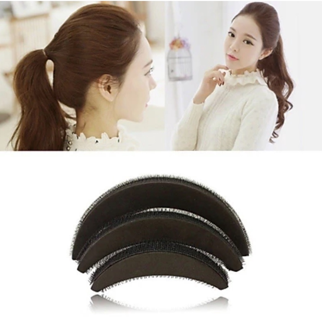 BỘ 3 MIẾNG ĐỘN PHỒNG TÓC SIÊU XINH, KẸP ĐỘN TÓC, KẸP PHỒNG CHÂN TÓC TIỆN LỢI