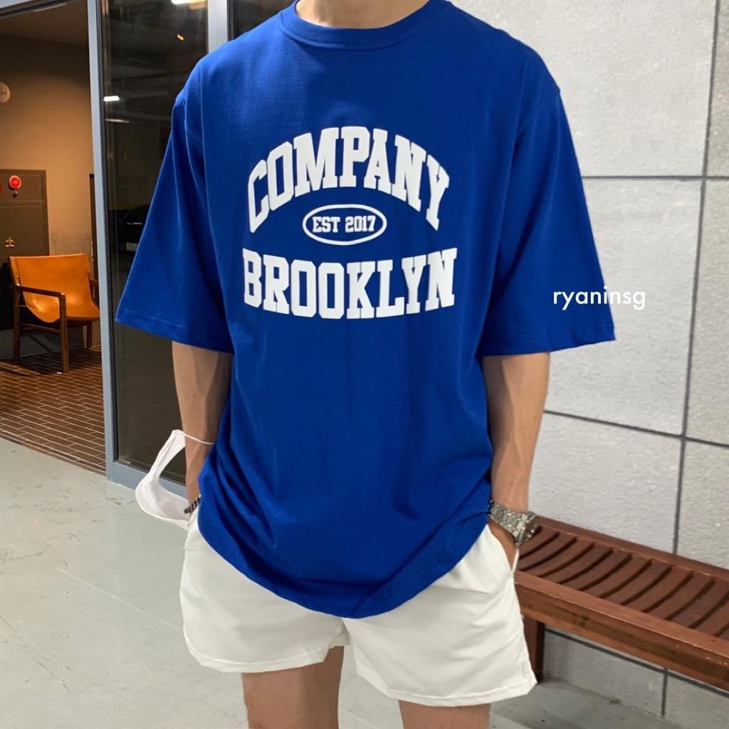 RYAN - Áo thun nam COMPANY ngắn tay vải cotton thương hiệu RYAN form rộng phong cách Hàn Quốc