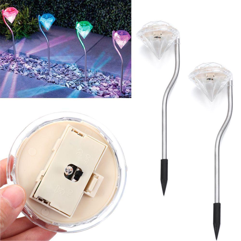 GOGOUP Bộ 4 Đèn Trang Trí Sân Vườn Dùng Năng Lượng Mặt Trời