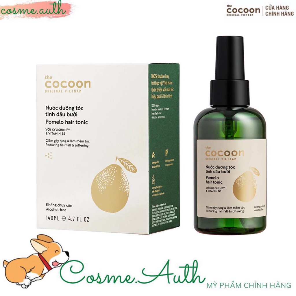 Tinh Dầu Bưởi Dưỡng Tóc Giảm Gãy Rụng & Làm Mềm Tóc Cocoon Pomelo Hair Tonic 140ml | BigBuy360 - bigbuy360.vn