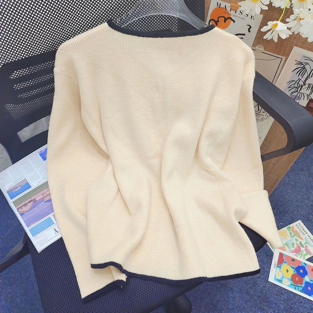 Áo Khoác Len Dài Tay Thiết Kế Mới Thời Trang Dành Cho Mùa Thu Đông