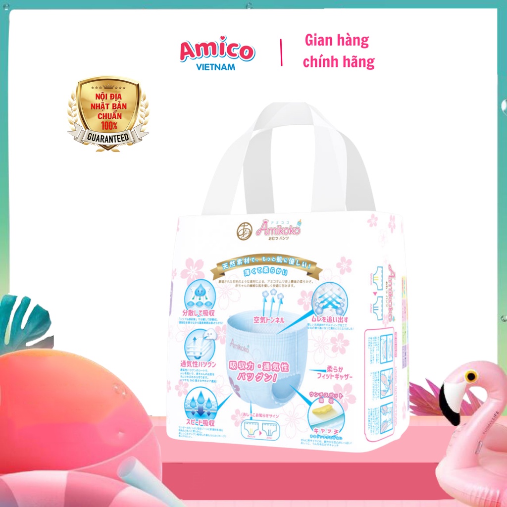 Bỉm quần AMIKOKO cho bé sizeL28 cho bé từ 9-14kg - 10M