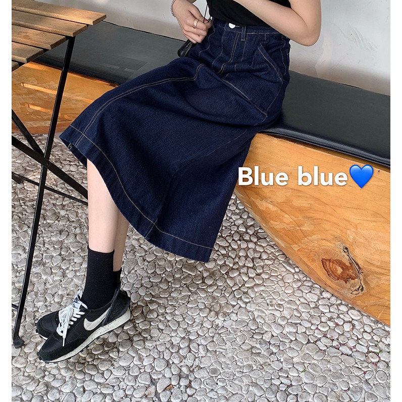 Chân Váy Denim Lưng Cao Thời Trang Cho Nữ | BigBuy360 - bigbuy360.vn