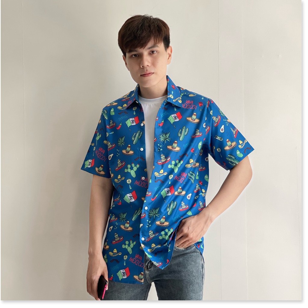 ÁO SƠ MI NAM NỮ, THIẾT KẾ HỌA TIẾT SIÊU NGẦU,CHẤT LIỆU VÃI THOÁNG MÁT  THỜI TRANG KME.STORE