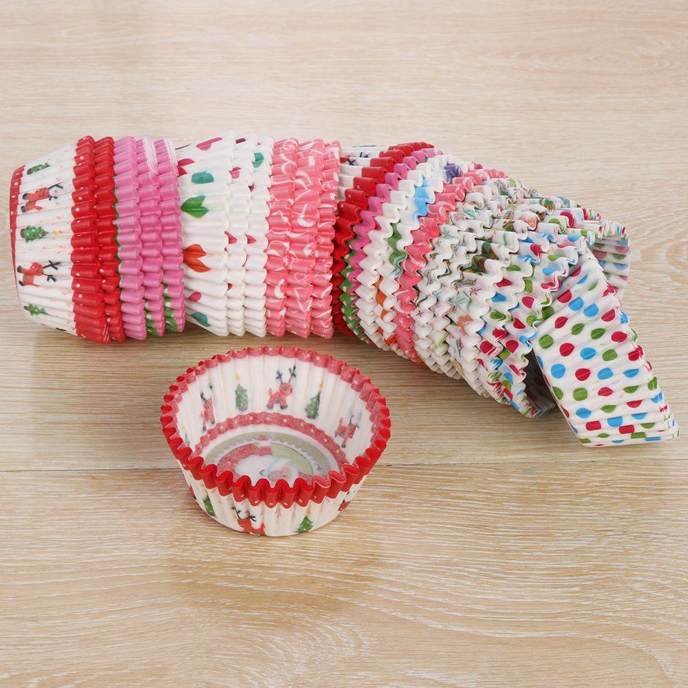 Set 100 Cốc Giấy Làm Bánh Cupcake DIY