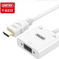 Cáp HDMI to VGA +Audio Chính Hãng Unitek Y 6333 , Bảo Hành 12 Tháng , 1 Đổi 1