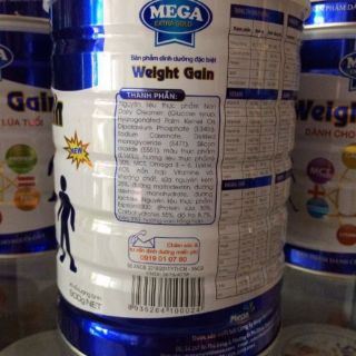 Sữa tăng cân MEGA Weight Gain 900gr (Date 2022)