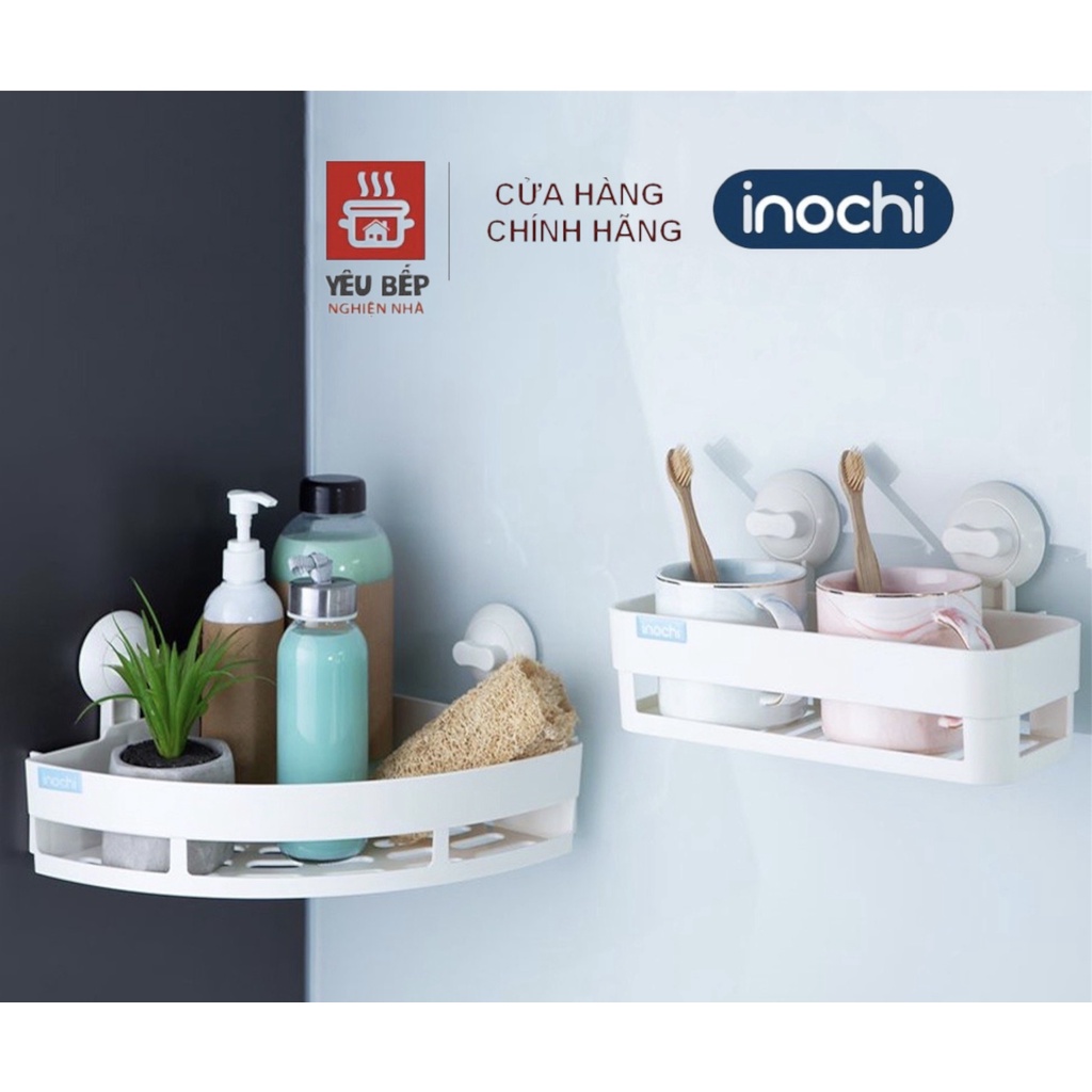 Kệ Nhựa Dán Tường Treo Nhà Tắm, Nhà Bếp Siêu Chắc Nachi Inochi, Để Đồ Dùng Thông Minh, Chắc Chắn Không Khoan Tường