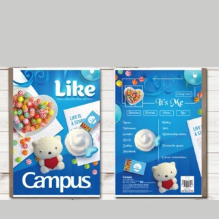 Vở kẻ ngang Campus Gif 80 trang ( Lốc 10 quyển)