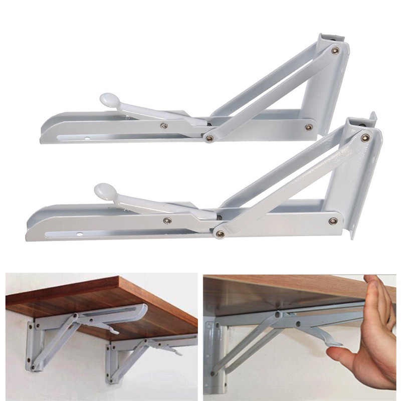 Bản Lề Gập Tay Gạt - Bản Lề Gập Làm Từ Thép Sơn Tĩnh Điện, Hỗ Trợ Khung, Giá Đỡ Cho Mặt Ván, Mặt Bàn, Kệ...