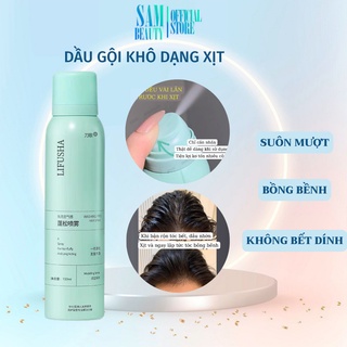 Dầu gội khô dạng xịt Spes, dầu gội đầu khô nữ không bết dính phồng tóc nội địa SAM