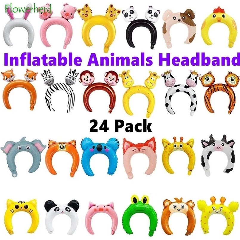 Băng Đô Cài Tóc Hình Gấu / Thỏ Bằng Lá Nhôm Dễ Thương Trang Trí Tiệc Sinh Nhật / Tiệc Tùng Cho Bé