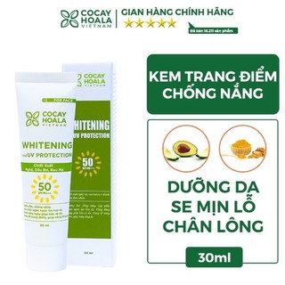 kem bơ nghệ cocayhoala - kiềm dầu, chống thấm nước, nâng tông đã, thay thế kem nền, chống nắng, dưỡng da 30ml