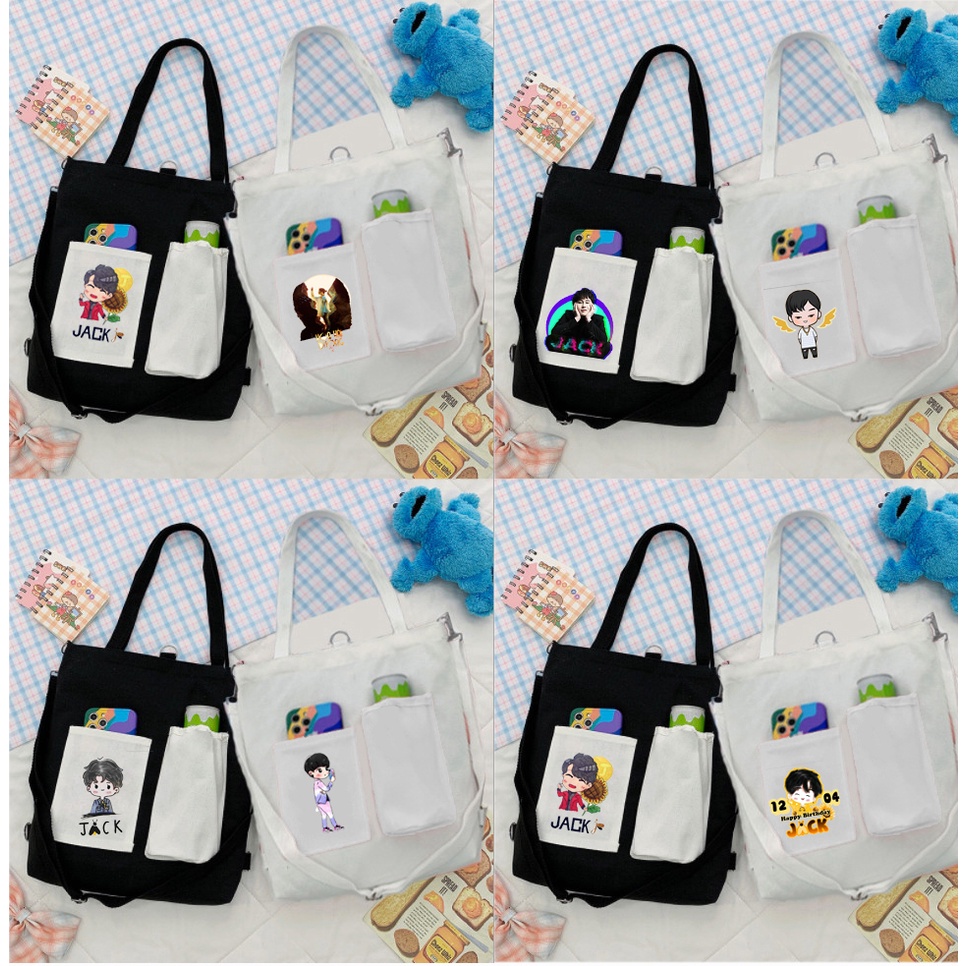 Túi Vải Tote Kiêm Balo blackpink TBL2 bangtan jack itzy got7 mtp sơn tùng army twice wanna one exo