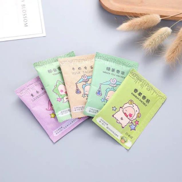 Túi Thơm Mini 12 Cung Hoàng Đạo Chống Mốc Để Tủ Quần Áo, Giày Dép Giao Ngẫu nhiên