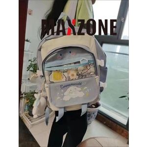 Ba Lô Đi Học Sức Chứa Lớn In Hình Cún Cinnamoroll My Melody Kuromi Purin Anime Dễ Thương Cho Nữ