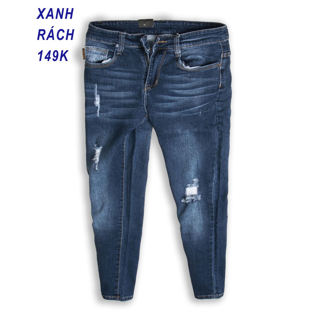 QUẦN JEAN NAM DÁNG SKINNY, QUẦN BÒ NAM, QUẦN JEAN DÀI NAM BỀN MÀU - QJ435.180