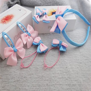 Set cài tóc, nơ buộc tóc cho bé gái 7 món - BOBABO