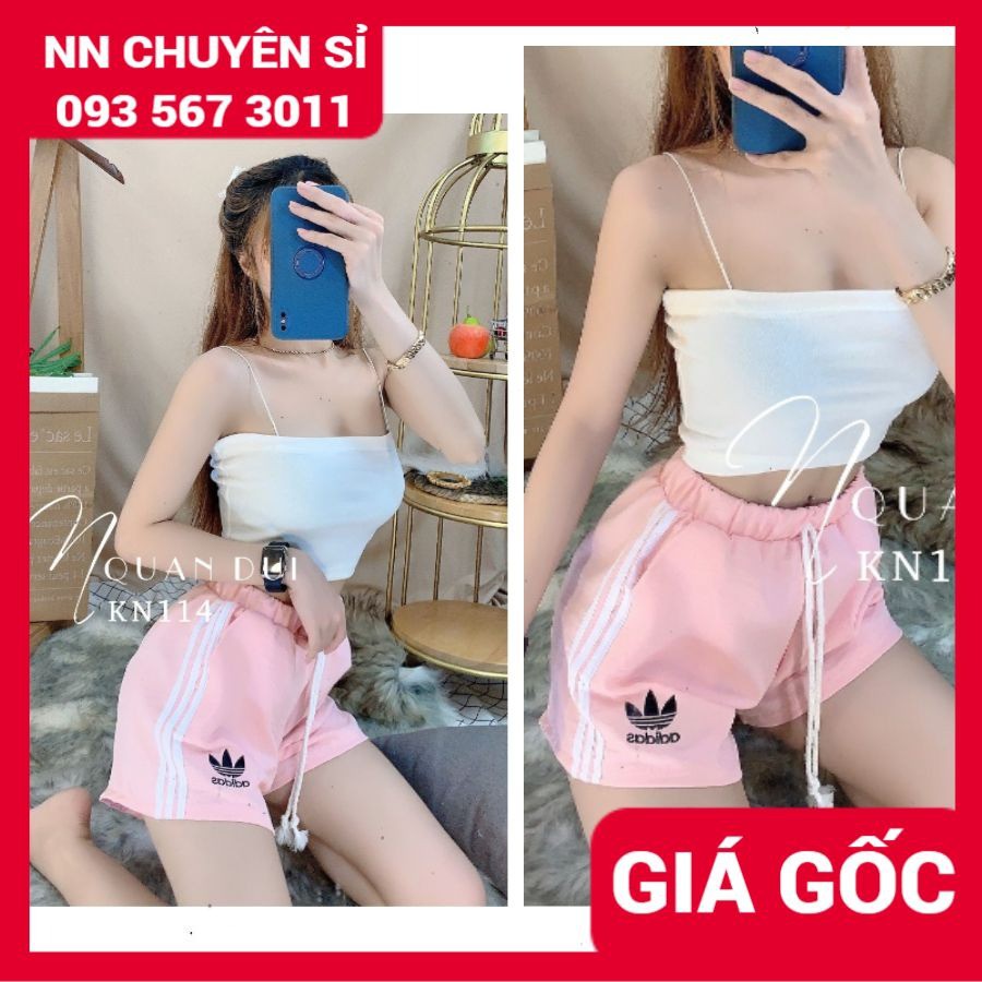 Quần đùi nữ mặc nhà chất đủi mềm mịn lưng thun co giãn thoải mái