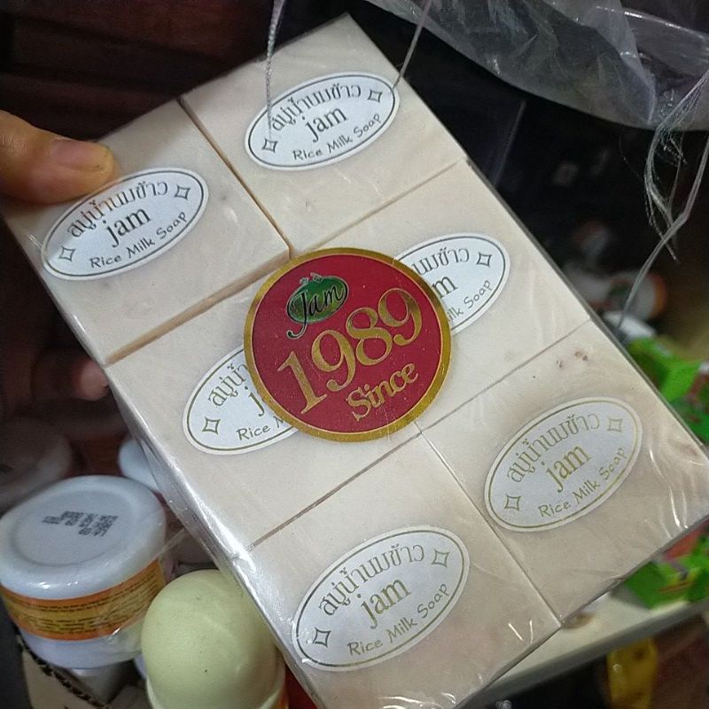 xà phòng gạo rửa mặt 12 bánh